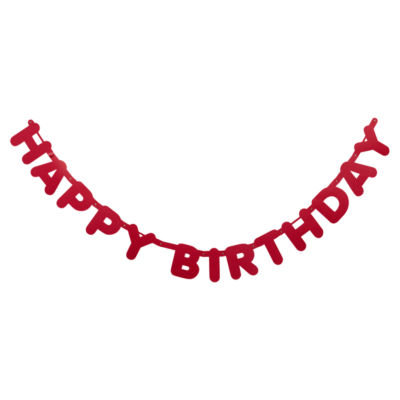 Pink Happy Birthday Garland