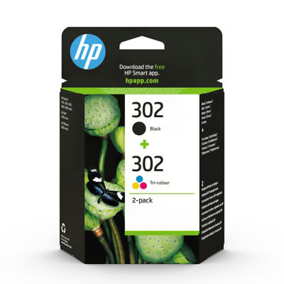 HP 302 Black & Colour Ink Cartridge