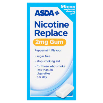 ASDA 96 Nicotine Replace 2mg Gum Peppermint Flavour