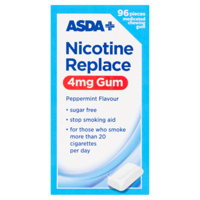 96 Nicotine Replace 4mg Gum Peppermint Flavour thumbnail 2