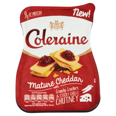 Mature Cheddar with Crunchy Crackers & Sticky Chilli Chutney 72g