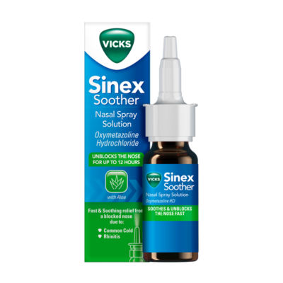Sinex Soother Decongestant Nasal Spray For Blocked Nose thumbnail 2
