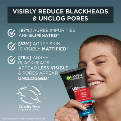 Pure Active 3in1 Charcoal Blackhead Cleanser 150ml thumbnail 3
