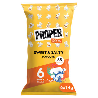 Sweet & Salty Popcorn 6 x 14g (84g)