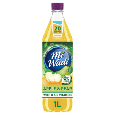 MiWadi Apple and Pear 0% Sugar Squash 1L thumbnail 2