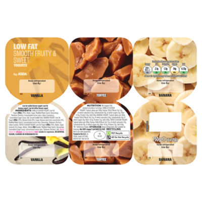 Low Fat Smooth Fruity & Sweet Yogurt 6 x 125g (750g) thumbnail 2