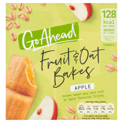 Apple Fruit and Oat Bakes Snack Bars Multipack 6 x 35g, 210g thumbnail 2