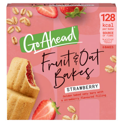 Strawberry Fruit and Oat Bakes Snack Bars Multipack 6 x 35g, 210g thumbnail 3