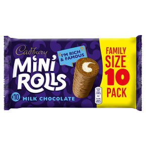 Milk Chocolate Mini Rolls Cakes 10 Pack