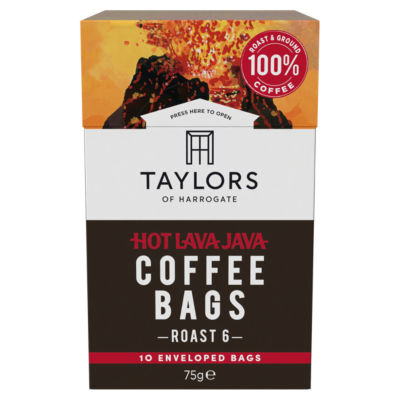 10 Hot Lava Java Enveloped Coffee Bags 75g thumbnail 2