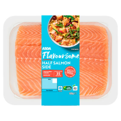 Flavoursome Half Salmon Side 500g thumbnail 2