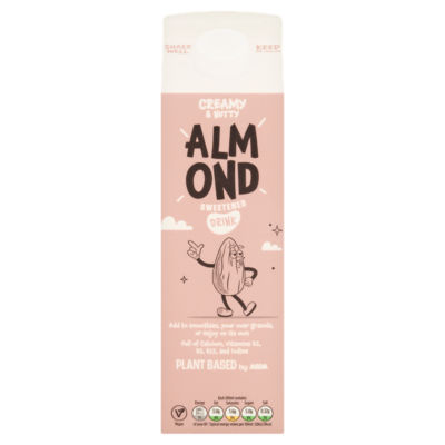 Plant Based by ASDA Almond Sweetened Drink 1Litre