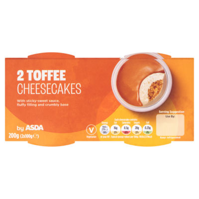 Toffee Cheesecakes 2 x 100g (200g) thumbnail 2