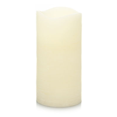 Led Pillar Candle Medium Vanilla