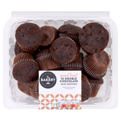 16 Double Chocolate Mini Muffins thumbnail 2