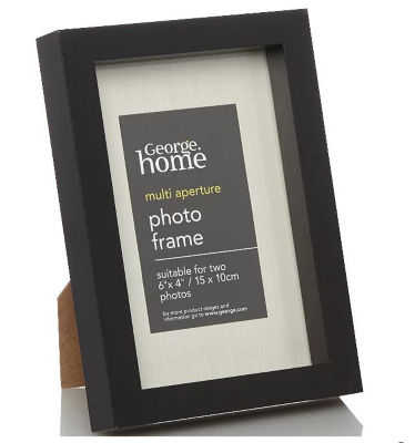 Black Boxed Photo Frame 6 x 4Inch thumbnail 2
