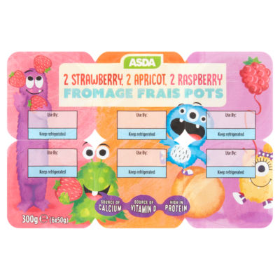 Kids Mix Flavours Fromage Frais Pots 6 x 50g (300g) thumbnail 2