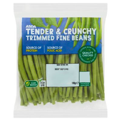 Tender & Crunchy Trimmed Fine Beans 180g thumbnail 2