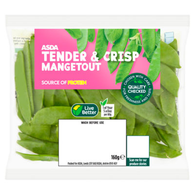 Tender & Crisp Mangetout 160g thumbnail 2