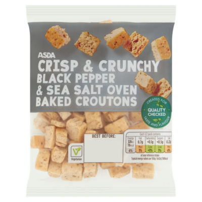 Black Pepper & Sea Salt Oven Baked Croutons 40g thumbnail 2