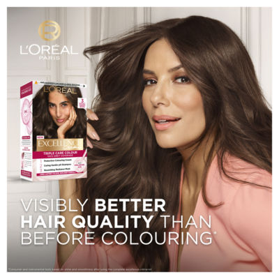 Excellence Créme 3 Natural Darkest Brown: 100% Grey, shiny, nourished, long-lasting. thumbnail 3