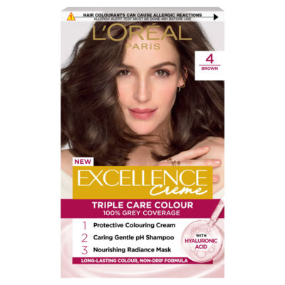 Excellence Créme 4 Brown: 100% Grey, 10x Nourished, 2x Shinier for visibly better hair. thumbnail 2