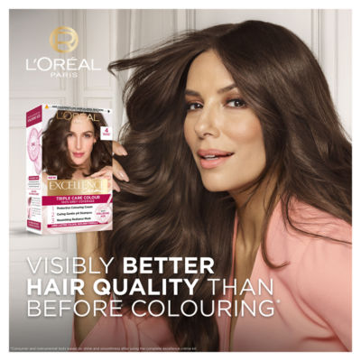 Excellence Créme 4 Brown: 100% Grey, 10x Nourished, 2x Shinier for visibly better hair. thumbnail 3