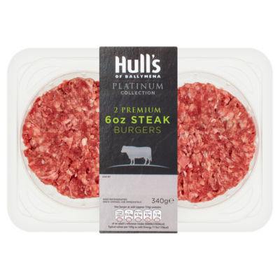 Platinum Collection 2 Premium 6oz Steak Burgers 340g thumbnail 2