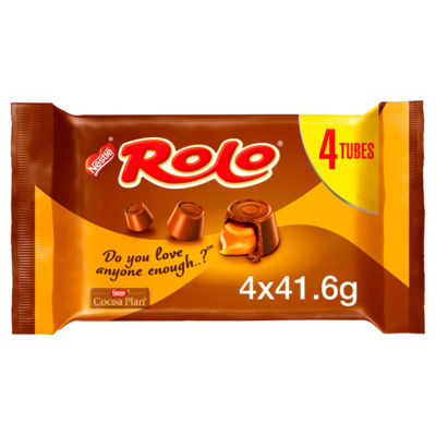 Milk Chocolate & Caramel Tube 4 Pack Multipack 166.4g thumbnail 2
