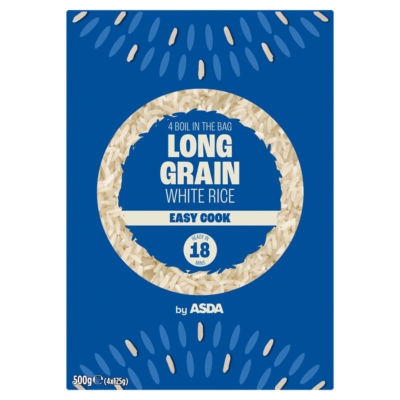 4 Boil in Bag Long Grain White Rice 4 x 125g (500g)