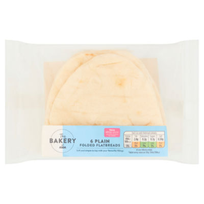 The Bakery 6 Plain Folded Flatbreads 210g thumbnail 2