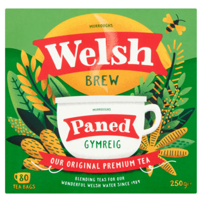 Welsh Brew Paned 80 Tea Bags 250g thumbnail 2