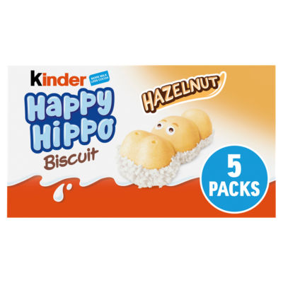 Happy Hippo Milk Chocolate and Hazelnut Biscuits Multipack 5 x 20.7g (103g) thumbnail 2