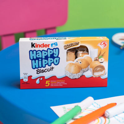 Happy Hippo Milk Chocolate and Hazelnut Biscuits Multipack 5 x 20.7g (103g) thumbnail 4
