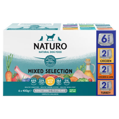 Naturo Adult Dog with Rice Variety Trays