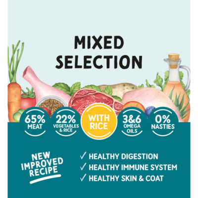 Naturo Natural Dog Food Mixed Selection with Rice Adult Dog 1-7 Years 6 x 400g thumbnail 3