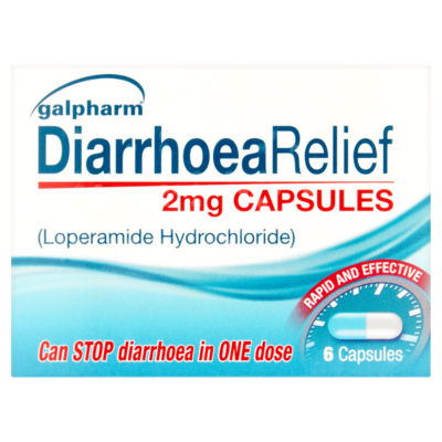 Diarrhoea Relief 2mg Capsules 6 Pack thumbnail 2