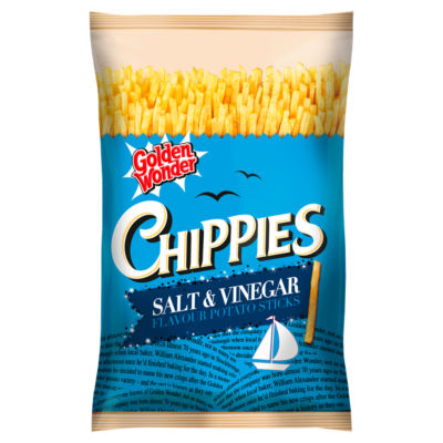 Chippies Salt & Vinegar Flavour Potato Sticks 100g thumbnail 2