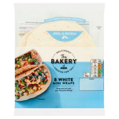 The Bakery 8 White Mini Wraps 248g thumbnail 2
