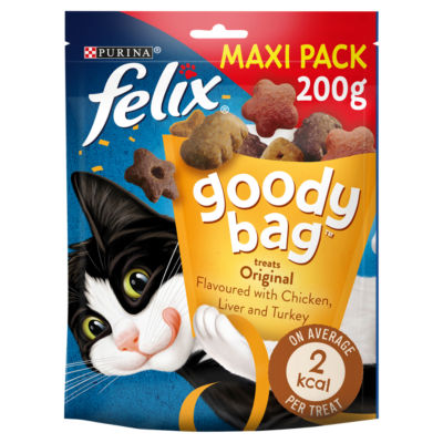 Goody Bag Original Chicken, Liver and Turkey Cat Treats 200g thumbnail 2