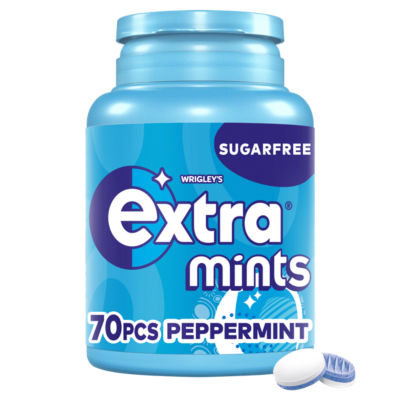 Peppermint Sugarfree Mints Bottle 70 pieces thumbnail 2