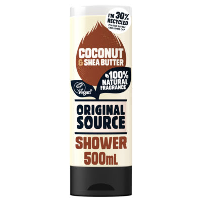 Coconut & Shea Butter Vegan Shower Gel 500ml thumbnail 4