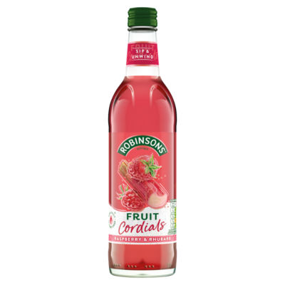 Raspberry & Rhubarb Fruit Cordial 500ml