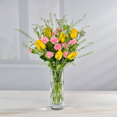 Rose & Spray Carnation Posy thumbnail 2
