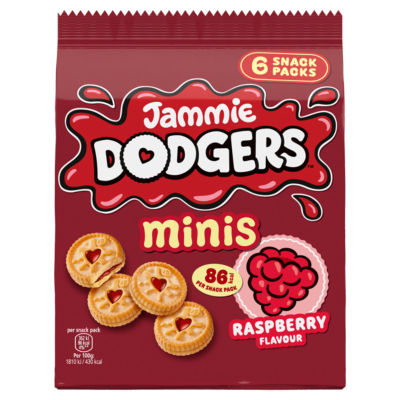 Jammie Dodgers Raspberry Biscuits Minis Multipack