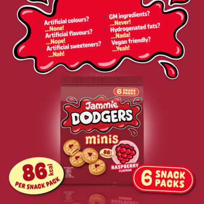 Minis Raspberry Flavour Biscuits 6 Snack Packs thumbnail 4