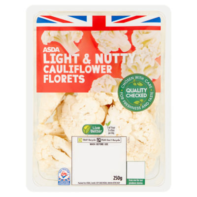 Light & Nutty Cauliflower Florets 250g thumbnail 2