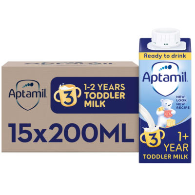 Aptamil 3 Toddler Milk Formula Liquid Ready to Feed 1-3 Years 200ml thumbnail 2