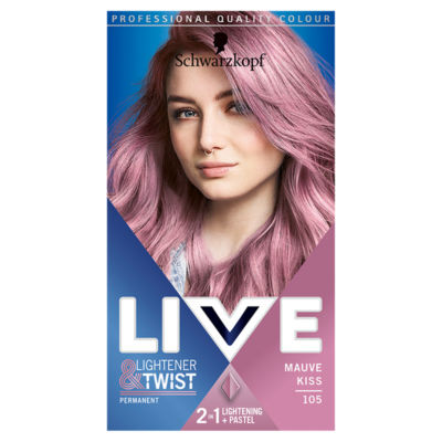 LIVE Lightner & Twist Mauve Kiss Permanent Hair Dye and Lightener Kit 105 thumbnail 2