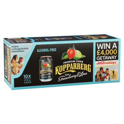 Kopparberg Alcohol Free Strawberry & Lime Cider Cans